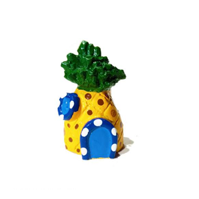 enfeite aquario casa do bob esponja mini